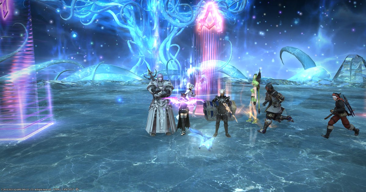 ren_murai78's tweet photo. #FFXIV 
P9S down, this fight was not too fun in PF. As similar to Ucob's meme "its always twister prog" this fight has "its always limit cut" prog haha. https://t.co/9XZbAg2wto