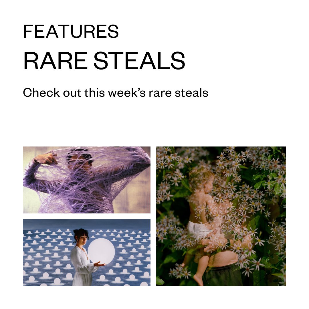 SuperRare's tweet photo. Check out this week’s Rare Steals: Artworks you can collect under 3 ETH 💎

https://t.co/Kokk3owXYG

Featuring @Isarusphoto @mannay @MinervaLirArt @dreamingNFT @DehiscenceArt @vwestphoto_nb @mediolanum666 @alifarouksaloum @mihaylova_jpg @thompsonNFT https://t.co/jjZxJVNTbv