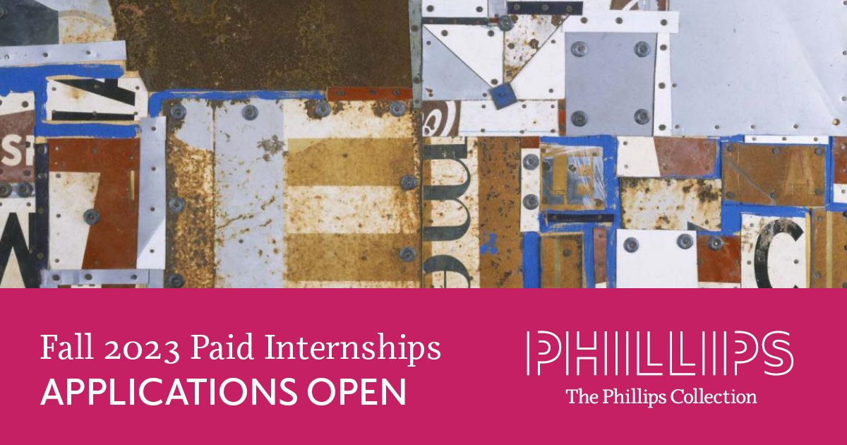The Phillips Collection on Twitter "Calling all junior and senior undergraduates, graduate