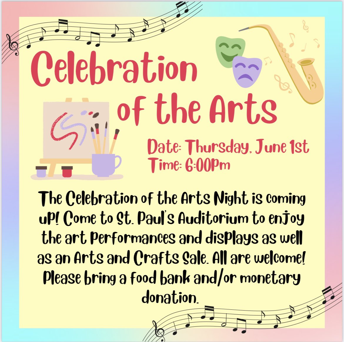 SPCSSFalcons's tweet photo. Falcons don’t miss out on celebrating the Arts tomorrow night, June 1st!  Lots to celebrate #bethere @alcdsb https://t.co/9hEqXn44S3