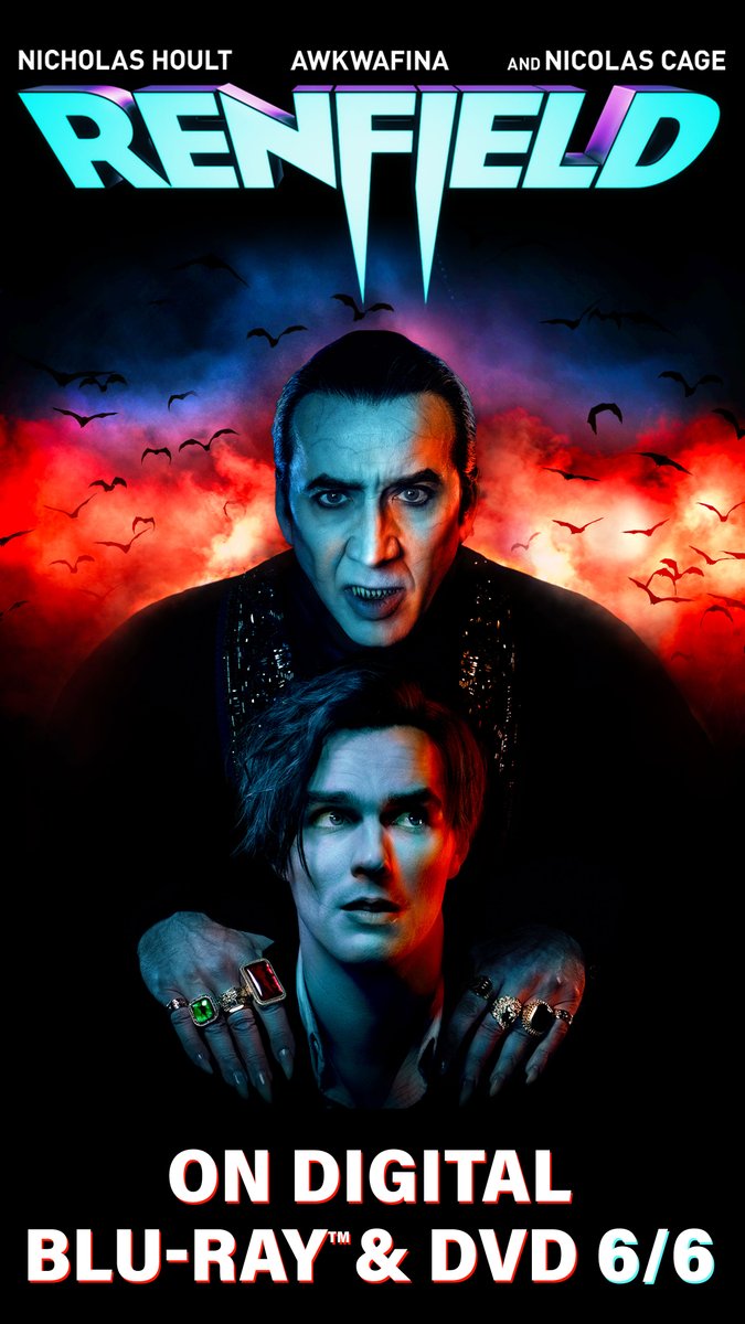 The hilariously twisted modern-day monster tale starring Nicolas Cage and Nicholas Hoult is yours to own on Digital and Blu-ray 6/6 with exclusive bonus features uni.pictures/Renfield #RenfieldMovie
