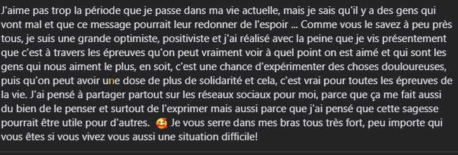 Catherine_2_0's tweet image. #espoir #difficultés #souffrance #spiritualité #soutien #soutiensocial #amitié #inspiration #sagesse