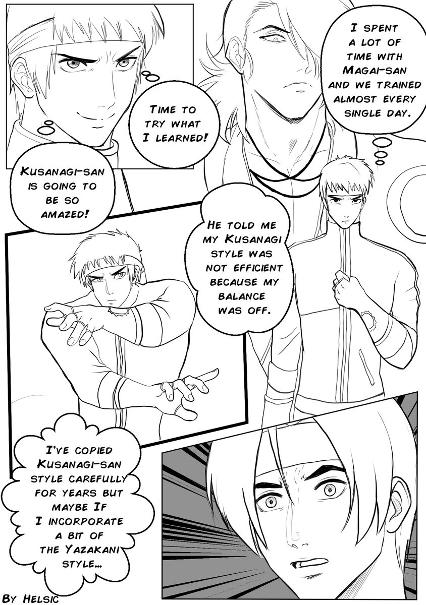 helsic's tweet image. While I was thinking about the 'training' theme for #Shingoweek I got an idea and wrote down a script for a comic!!! I don't know if I can finish it before the deadline, but I want to develop this idea of Shingo knowing Yazakani techniques after his time travel adventure!