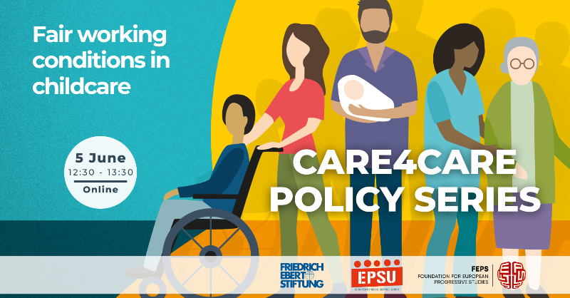 FEPS_Europe's tweet photo. Will the🆕European #CareStrategy be the opportunity for an approach to #care inclusive & fair for all❓
Find out at the first policy lunch of the #Care4Care series!
📅 05/06
🕣 12:30
💻 Online
🗣️ @CMorabito77 @PaolPan @SuPerLeenaK & more
W/ @FES_Europa & @EPSUnions