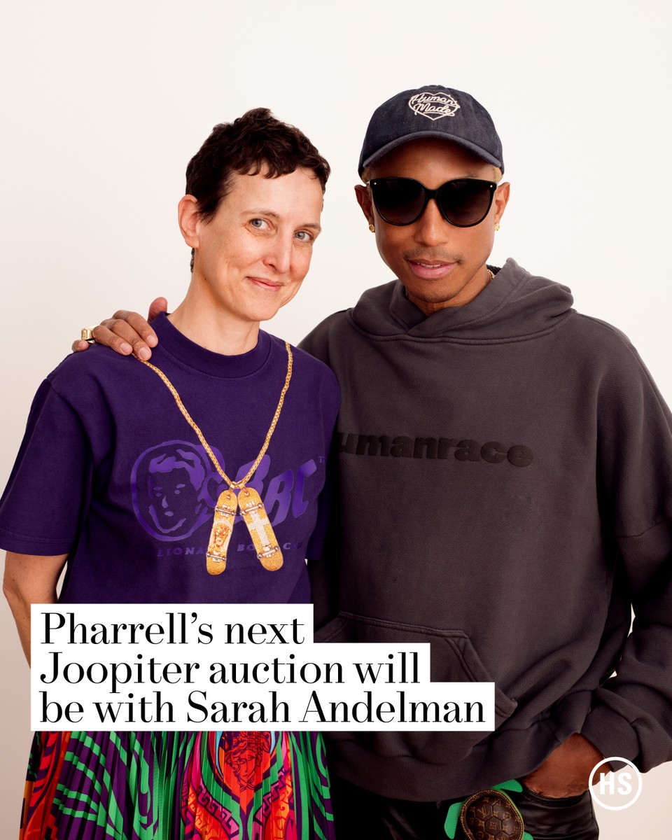 JOOPITER is gearing up for what may be its biggest sale yet Andelman & Pharrell's 'Just Phriends' auction goes live on 6/19 via JOOPITER's website, the day before Pharrell debuts his first-ever Louis Vuitton collection hsnob.co/47smi