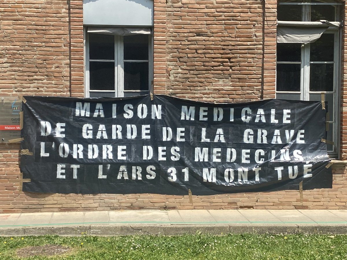 Alors que la maison médicale de garde #LaGrave réalise 10.000 consultations par an et qu’elle offre un accès aux soins pour le centre-ville et des publics fragiles, l’Etat décidé de la fermer. Nous soutenons les collectifs  et professionnels qui défendent son maintien.#Toulouse