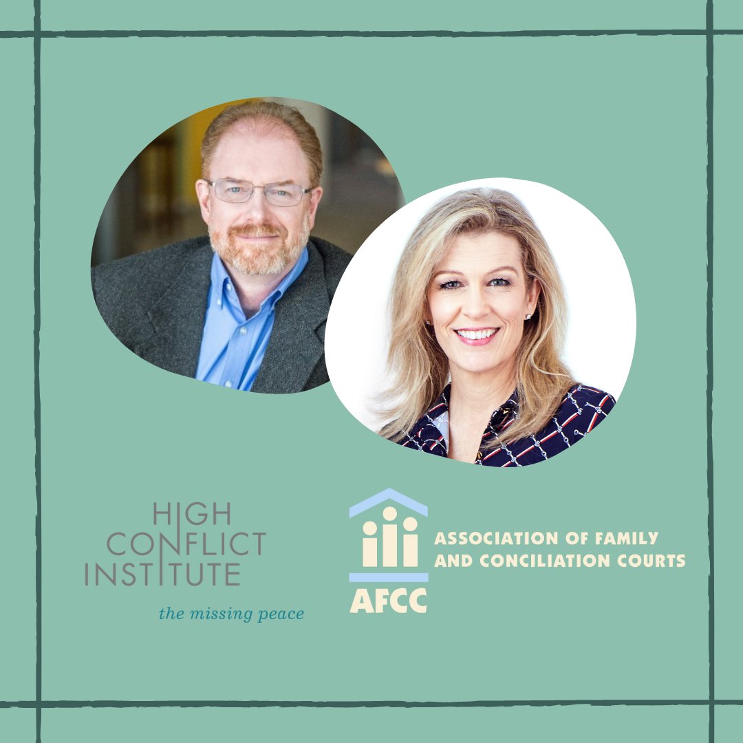 HighConflict's tweet image. We&apos;re so excited to be a part of the 60th annual AFCC conference this year! Megan Hunter &amp;amp; Kevin Chafin are working together to present Communication Techniques for Helping Co-parents Calm Conflict. If you&apos;re attending, say hello! 
#afcc #coparenting #communication #highconflict