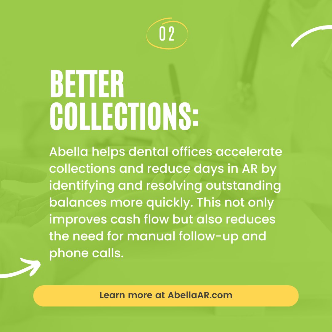 AbellaAR1's tweet photo. With Abella, we're not just streamlining your patient AR collection workflows - we're making a positive impact on your patients' lives. 

Visit https://t.co/nbi8droKGB or our link in bio.

#abellaar #accountsreceivable #dentalsocialmedia #dentalmarketing #carecredit #dentalvibes https://t.co/Rq8q2Z9Kas