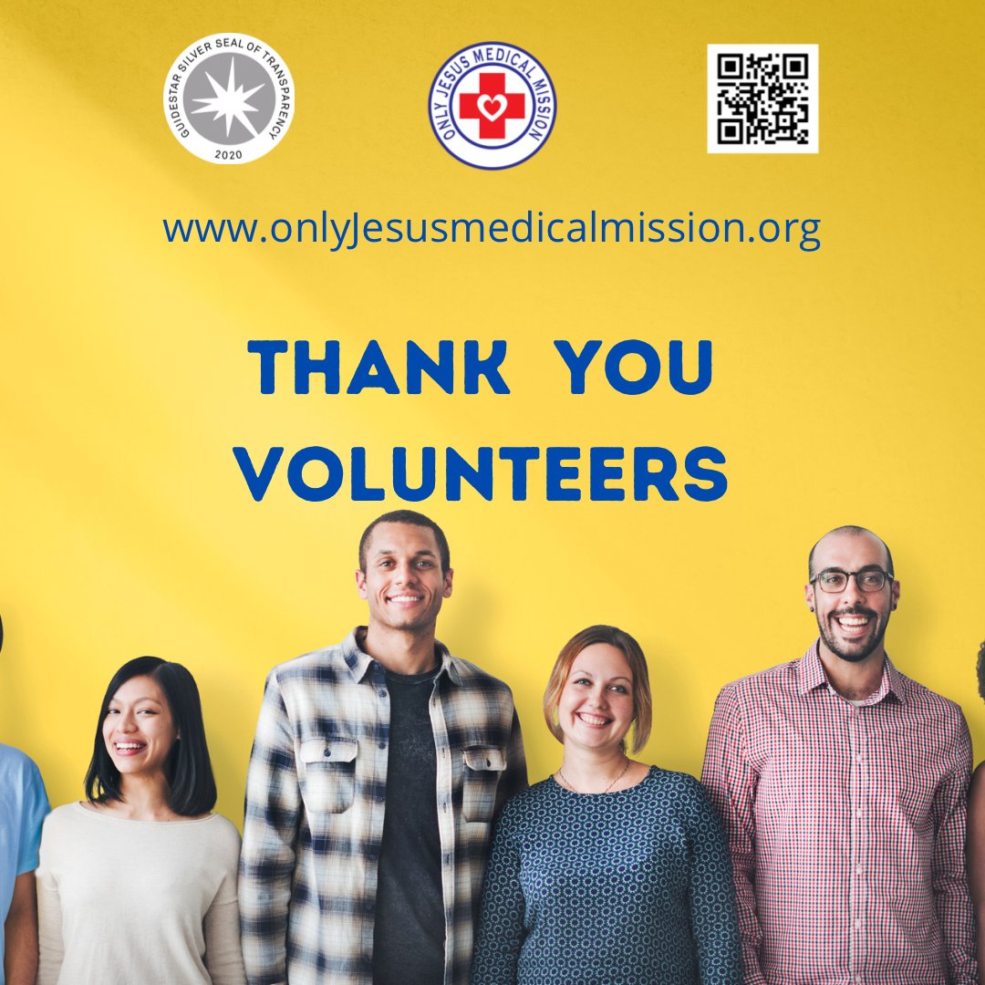 OnlyJesusmedmis's tweet photo. Thank you, volunteers!
#OnlyJesusMedicalMission #service #give #giving #community #thankful #socialgood #makeadifference #volunteer #donate #nonprofit #hospital #healthcare #worldmission #giveback https://t.co/V7nq9QzKRJ