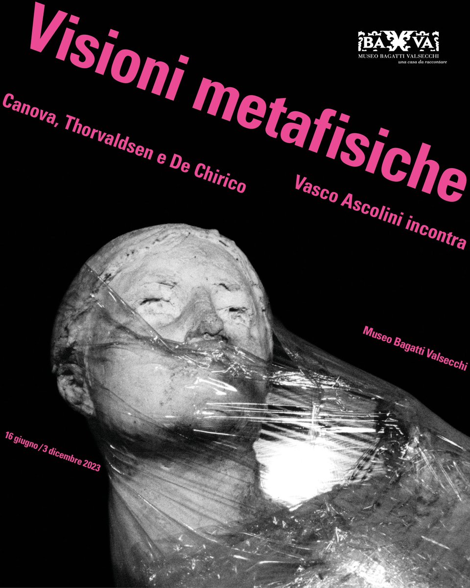 Il Museo Bagatti Valsecchi e la Fondazione Pasquale Battista presentano “Visioni Metafisiche. Vasco Ascolini incontra Canova, Thorvaldsen e De Chirico”, in mostra dal 16 giugno al 3 dicembre 2023. museobagattivalsecchi.org/visioni-metafi…
