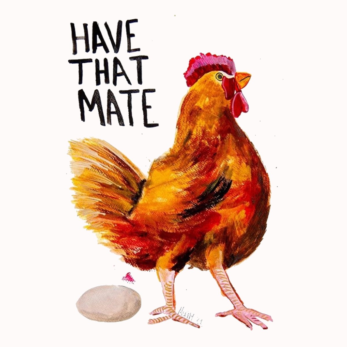 ConclaveBTN's tweet photo. Seriously, don't get #cocky with me, alright?! 🐓 "HAVE THAT, MATE" by Merny. A clucking brilliant Conclave #EXCLUSIVE. In the #Brighton gallery or https://t.co/tyGVmmFjZT

#chicken #cockerel #egg #art #affordableart #ladculture #limitededition #print #artprint #brightonshop https://t.co/wNCU53uA0e