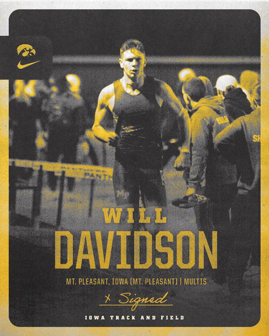 IowaXC_TF's tweet photo. 𝗠𝗲𝗲𝘁 𝗼𝘂𝗿 𝗡𝗲𝘄𝗲𝘀𝘁 𝗛𝗮𝘄𝗸𝗲𝘆𝗲 | Welcome, Will!

✨ 100m - 10.86
✨ 110 hurdles - 14.10
✨ 200m - 21.71
✨ 400 hurdles - 54.13

#Hawkeyes https://t.co/nTBdxdryqw