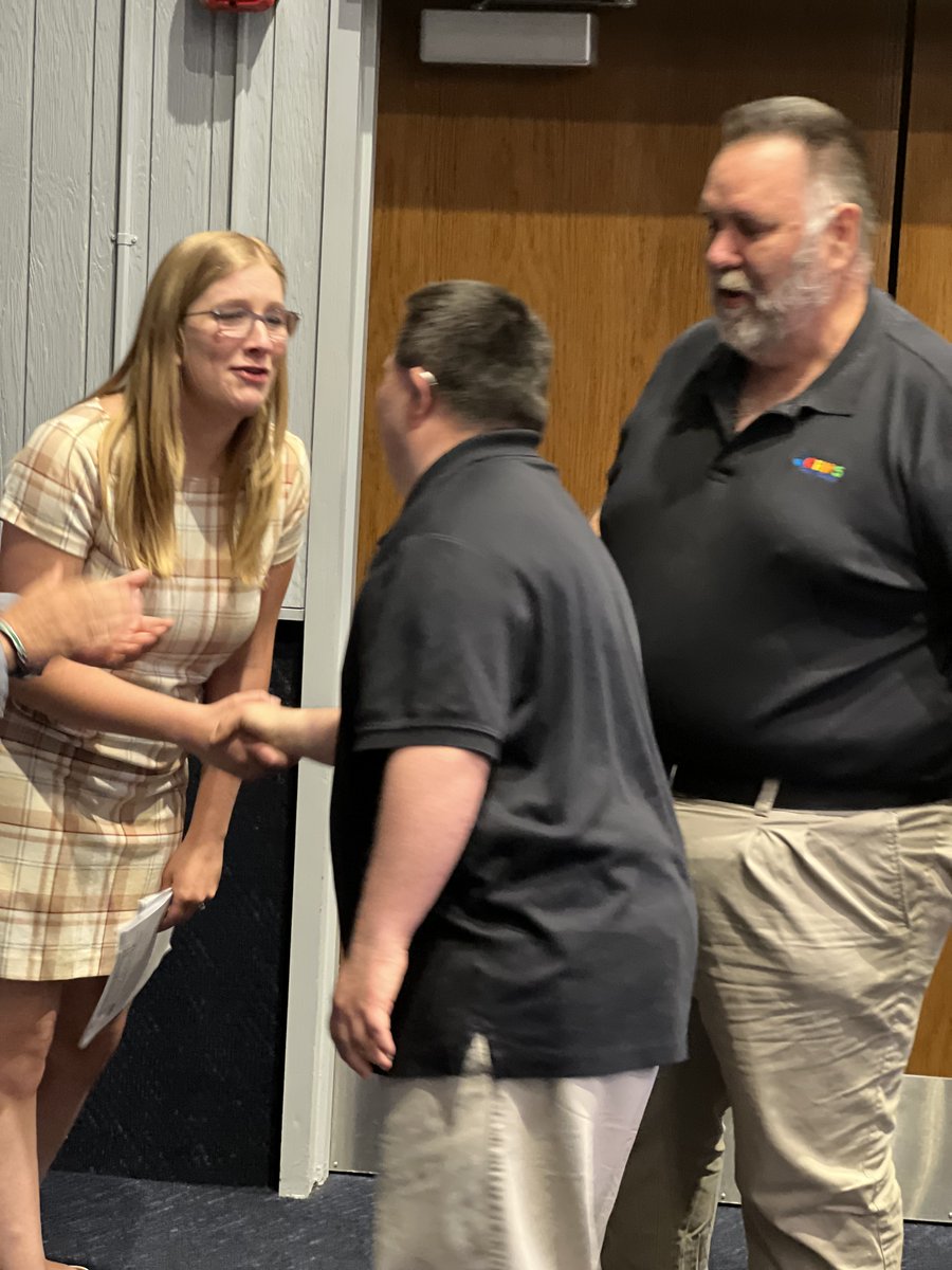 wahooomarket's tweet photo. Mark and John spoke at the National Honor Society Induction ceremony on Tuesday. They were terrific and the audience was really engaged. They received a well-deserved standing ovation. https://t.co/XIn3wAFgp9