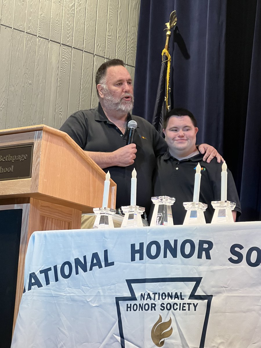 wahooomarket's tweet photo. Mark and John spoke at the National Honor Society Induction ceremony on Tuesday. They were terrific and the audience was really engaged. They received a well-deserved standing ovation. https://t.co/XIn3wAFgp9