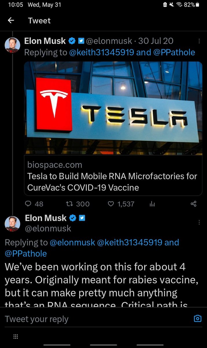 2fp_s's tweet photo. Now whatta ya think of Tony S.?
#Elon
#mrna #proponent
#factories https://t.co/1l6a1FBhmW