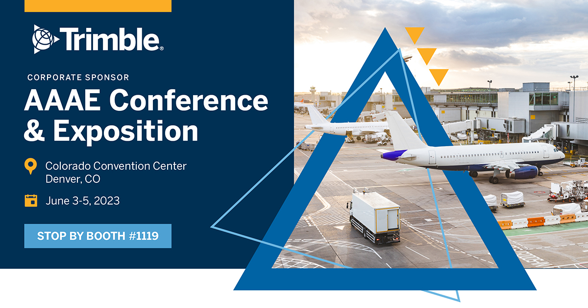 AgileAssets's tweet photo. The Trimble Inc. team is going to be in Denver this weekend for the 95th Annual AAAE Conference and Exposition. We'd love for everyone to stop by our booth (#1119) and say hi!

We hope to see you there: https://t.co/STsmqUWN0j

#AAAE #AssetManagement #Infrastructure https://t.co/1HAXU0Dqrr
