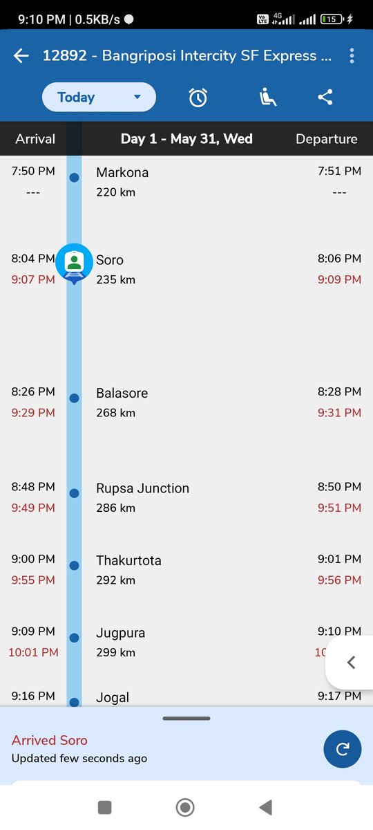 soumyadash04's tweet photo. Once again Puri-BGY SF is delayed above 1 hour and we will reach home late. It's really hurting that the problem is unsolved after consecutive days delay issues.Requesting to look into this issue with empathy,sir.@AshwiniVaishnaw @RailwaySeva https://t.co/0bSACSgusL