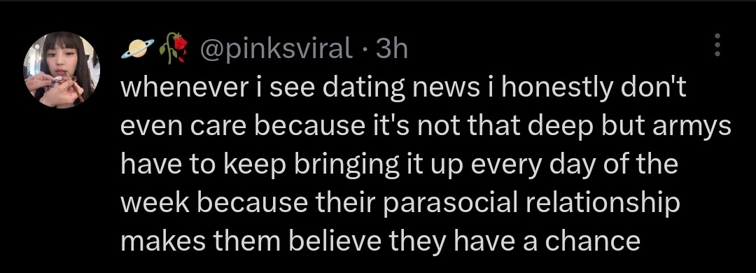 thv_vanttae's tweet photo. armys : bts 10th anniversary is coming, take two is coming, kth1 is coming

blinks : but the dating rumou- https://t.co/hHKyJQsNeM
