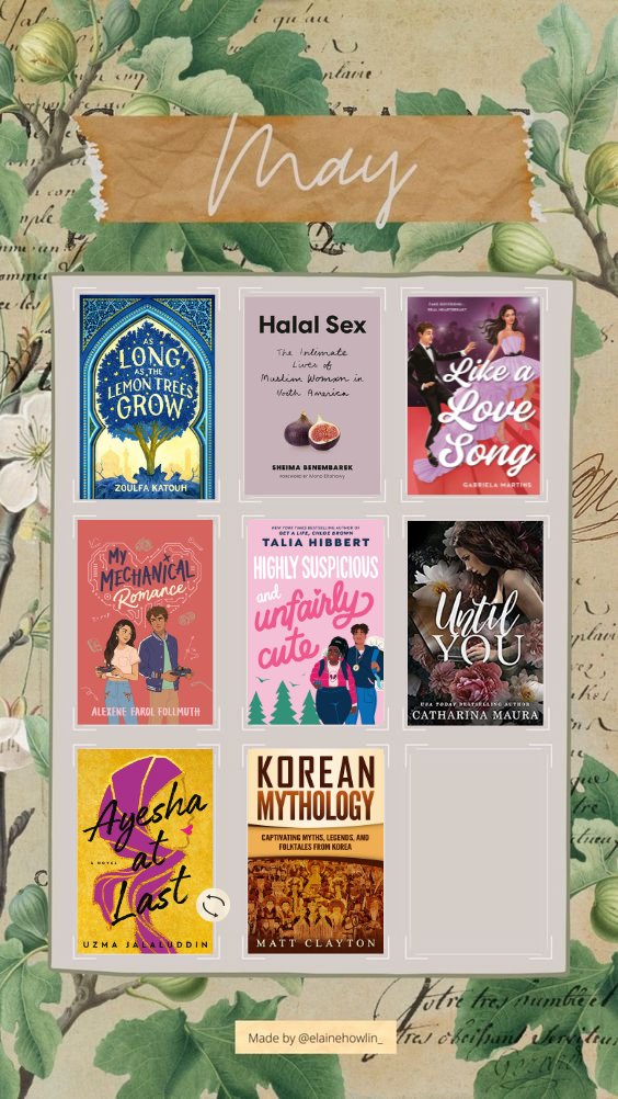 may is officially over so here's all the books i read that fit @BTSBookClub_twt may prompt for the #BTSBC_2023ReadingChallenge and the non-prompt stories i read this month 💜