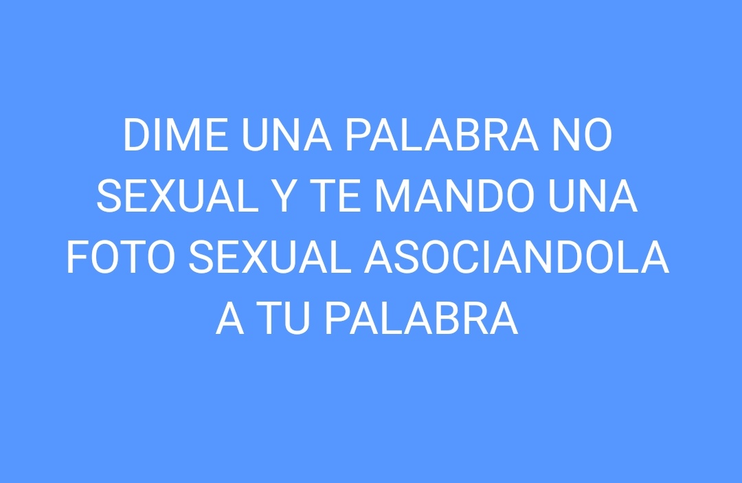 RT + PALABRA Y TE LLEGARA AL DM
onlyfans.com/apeloyalanah