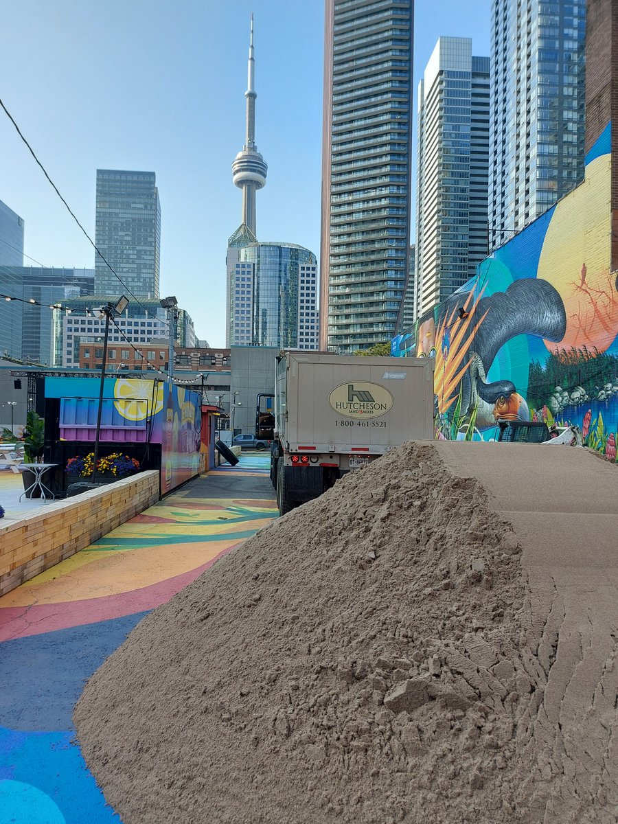 Only the best for the coolest outdoor patio in TO  <a href="/HutchesonSand/">Hutcheson Sand</a>  #Beach Volleyball