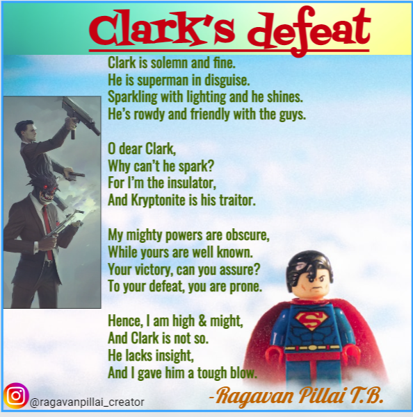 #poems #poetsociety #poetrycommunity #poem #poet #poetsoftwitter #poetry #poetrylovers #clark #ClarkKent #defeat