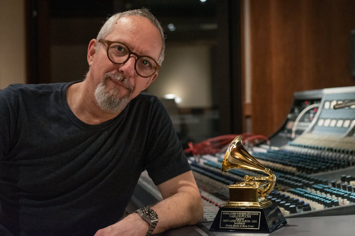 We’re very proud of our senior engineer Carlos Fuchs for winning the Best Latin Pop Album Grammy with Pasieros, from Ruben Blades and Boca Livre! Fuchs has been part of Arda Recorders from the beginning and is an amazingly talented producer and engineer. #ArdaRecorders #Arda