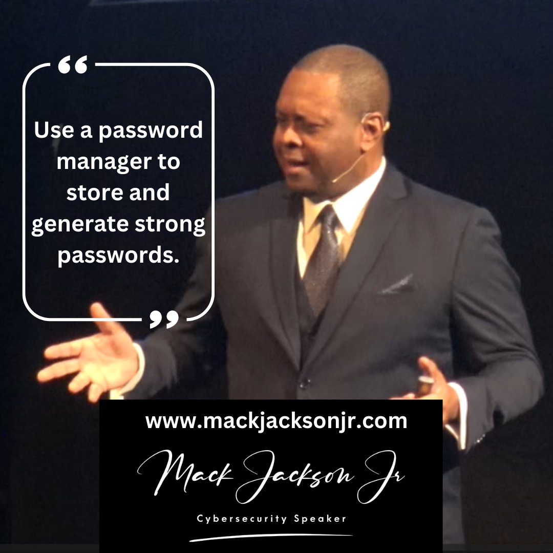 MackJacksonjr's tweet image. 💻 #CybersecurityTip: Using a #PasswordManager not only simplifies your digital life but also adds a strong layer of protection. It generates and stores complex, unique passwords for each site. Remember one master password, and let the manager do the rest! 🔒 #passwordmanager