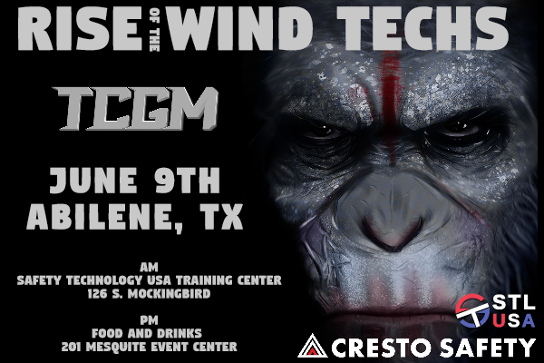 STL USA is delighted to welcome Tower Climbing Grease Monkey’s <a href="/TCGMwind/">TCGM</a> team for a facility tour and social on June 9th in Abilene, TX

See you there!

bit.ly/45B7Xll 

#windenergy #cleantech #workingatheight #gwotraining