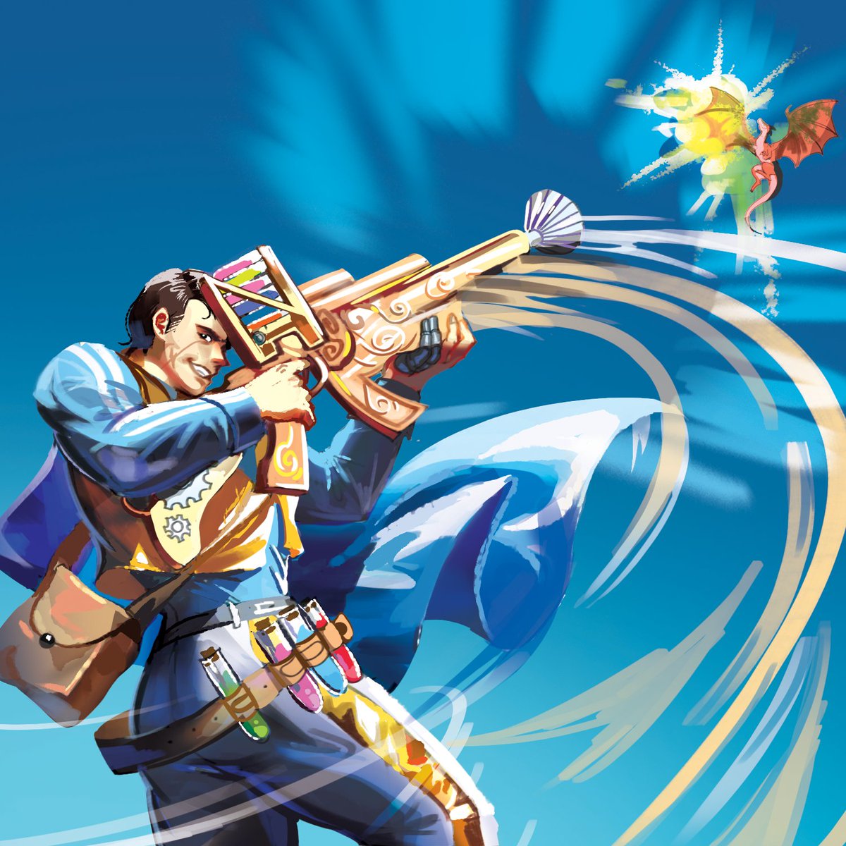 kburgungames's tweet photo. Impulsive and innovative, Oren Bark is a brilliant wizard who's always looking for ways to improve the world. Even if they are a little... unorthodox. And risky. And foolhardy. 😬🧪 #Spellstorm #MeetYourWizard
https://t.co/YRtlKvdO0F https://t.co/m6JY7zu3zC