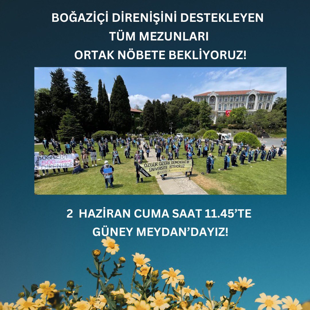 #KabulEtmiyoruzVazgeçmiyoruz
#ÖzerkveÖzgürÜniversite için Mücadeleye devam!