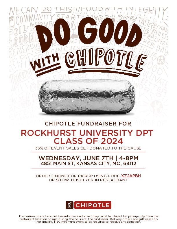 Come out next Wednesday, June 7th, to support our DPT Class of 2024!