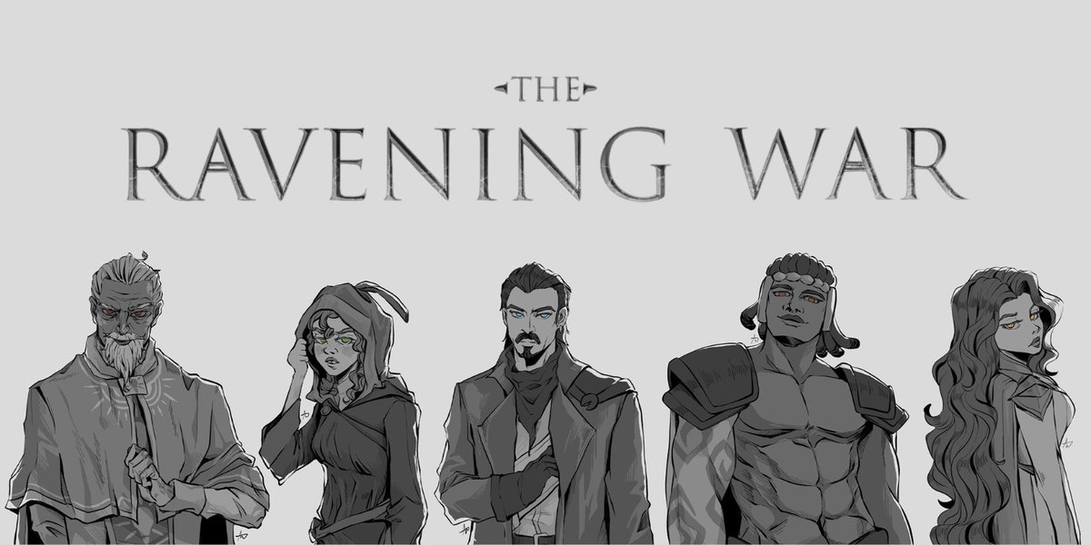 it's the ravening war day! here's all the pc fanart i made lined up together ⚔️
#theraveningwar #dimension20