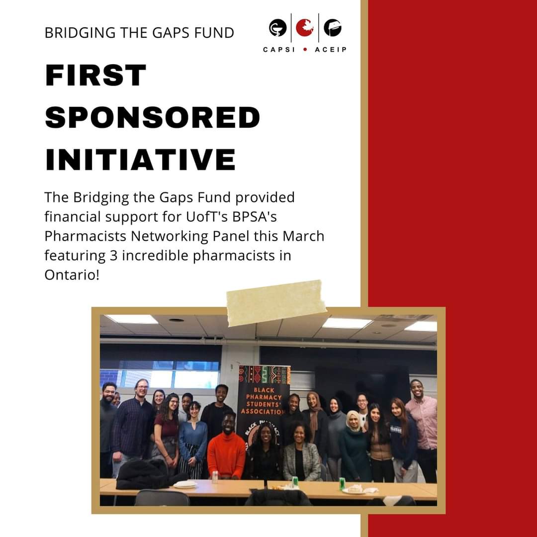 We're proud to announce the formation of CAPSI's Bridging the Gaps Fund!

Established by the 2022-2023 CAPSI National Council, the Bridging the Gaps Fund is available to pharmacy students who demonstrate financial need and leadership. More details will be shared next academic yr!