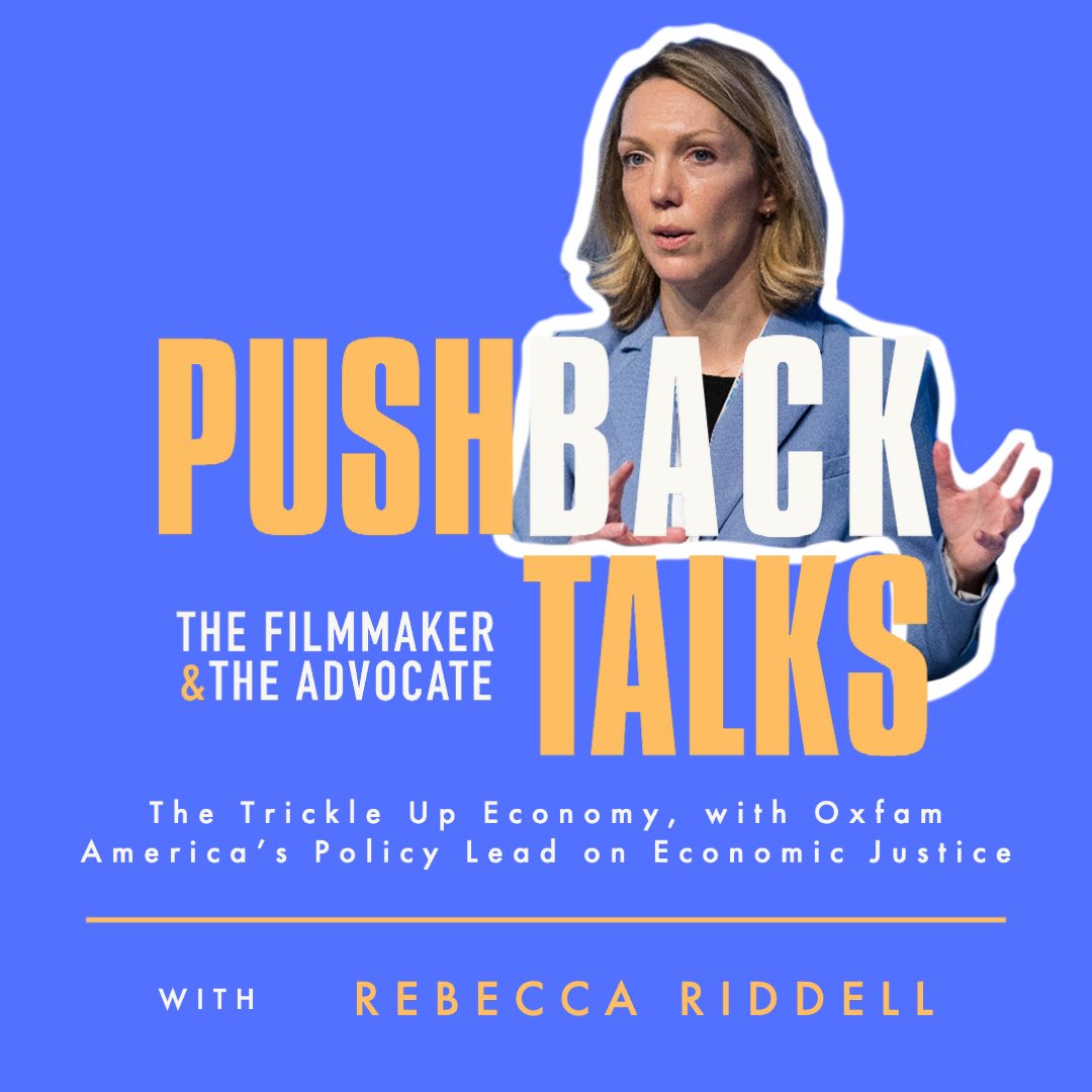 Brand new episode of #PUSHBACKTalks out now!

<a href="/FredrikGertten/">Fredrik Gertten</a> &amp; <a href="/leilanifarha/">Leilani Farha 🍉</a> talk to <a href="/OxfamAmerica/">OxfamAmerica</a>’s economic justice policy lead <a href="/Rebecca_Riddell/">Rebecca Riddell</a> about the fight to end world poverty and the trickle up economy standing in the way.  

Listen here: buzzsprout.com/1189295/129381…