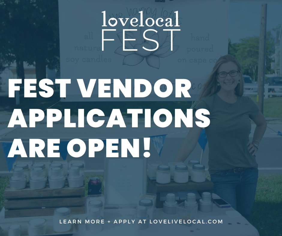 We are so excited for the 11th season of Love Local Fests! Learn more and apply to be a vendor at lovelivelocal.com/love-local-fest #capecod