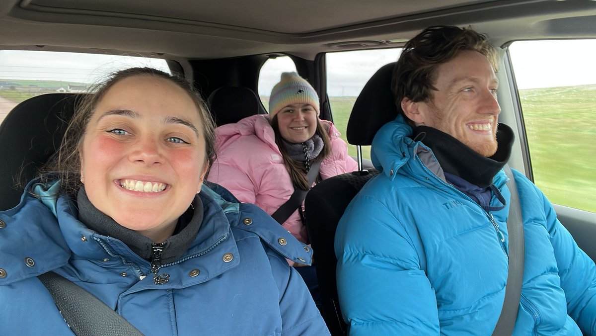 CetaceanBoy's tweet photo. Three (+ roughly 100 others) happy people after just doing a humpback run!!! Raced to Nybster then followed it and watched it all the way up to Duncansby Head!!! E-LATED!!! 🐋 https://t.co/BbJaA3lMZf