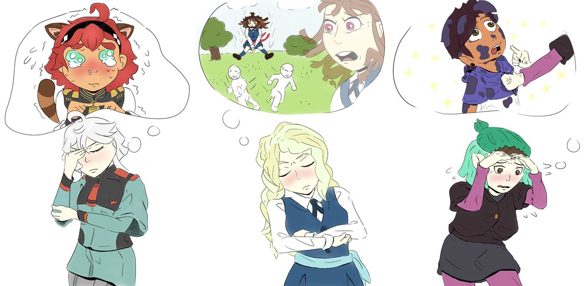 The holy trinity
Love me the little princess falls in love with a dumbass troup

#gundamwitchfrommercury #littlewitchacademia #toh #sulemio #diakko #lumity