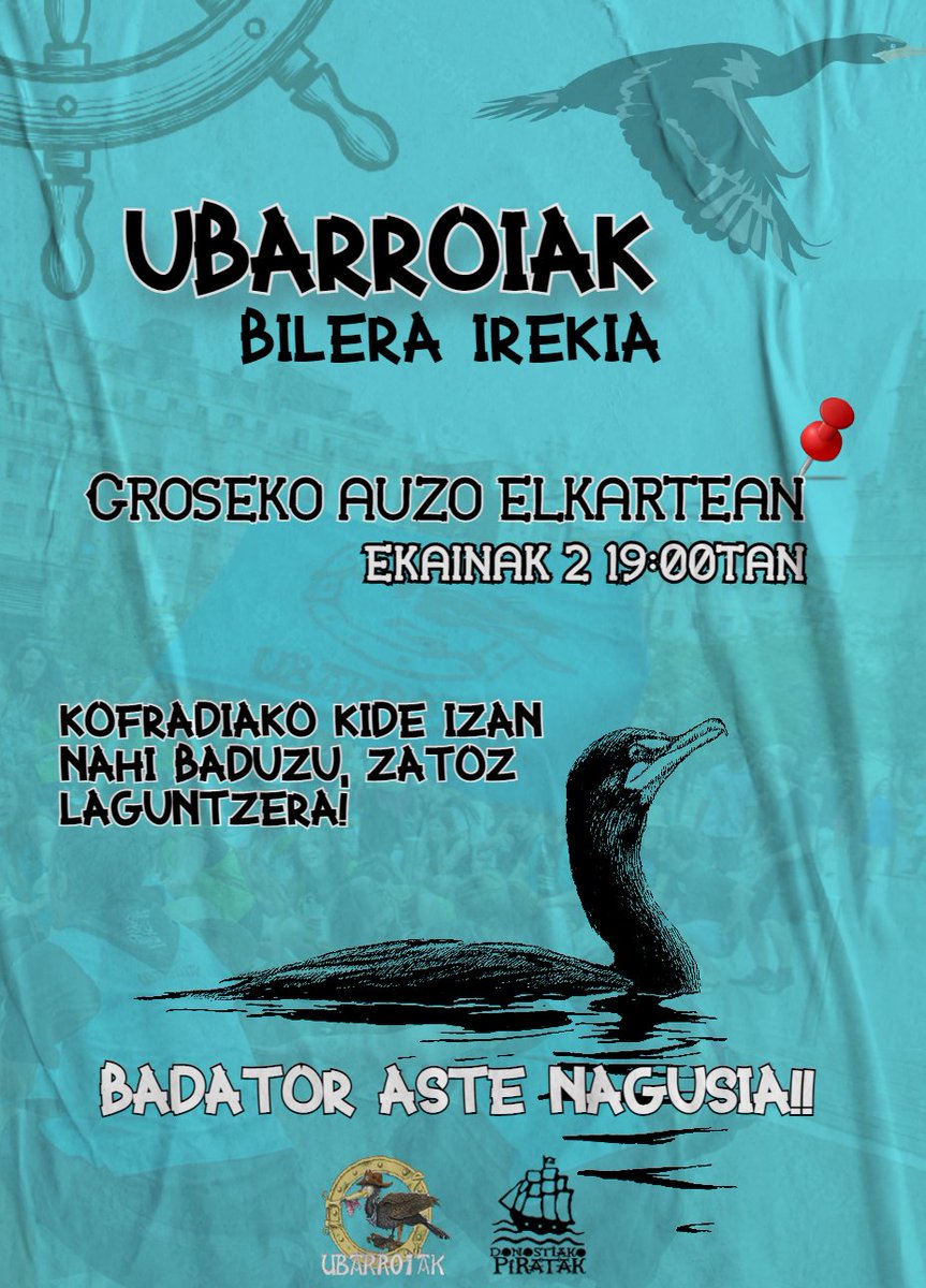 Aste Nagusia antolatzen lagundu nahi baduzu eta gure kofradia ezagutu... Ostiral honetan egingo dugu gure kofradiaren bilera irekia 🩵🩵🩵

Gerturatu Groseko Hondarpe auzo elkartera ostiral honetan!

Badatoz jaiak!!🎉🎉🎉