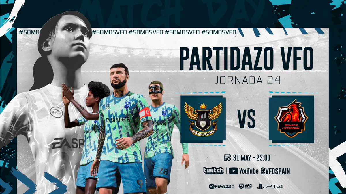 📢#PartidazoVFO

🟠<a href="/NasticeSports/">Nàstic eSports</a> - <a href="/jugoneseclub/">JUGONES eCLUB</a> 
🔵<a href="/LagazosLegends/">💛Lagazos Legends🖤</a> - @e_aeternum 
🔵<a href="/AnimersionGames/">Animersion Jaguars</a> - <a href="/KTDN_TEAM/">KTDN eSports</a> 

📺twitch.tv/VFOspain