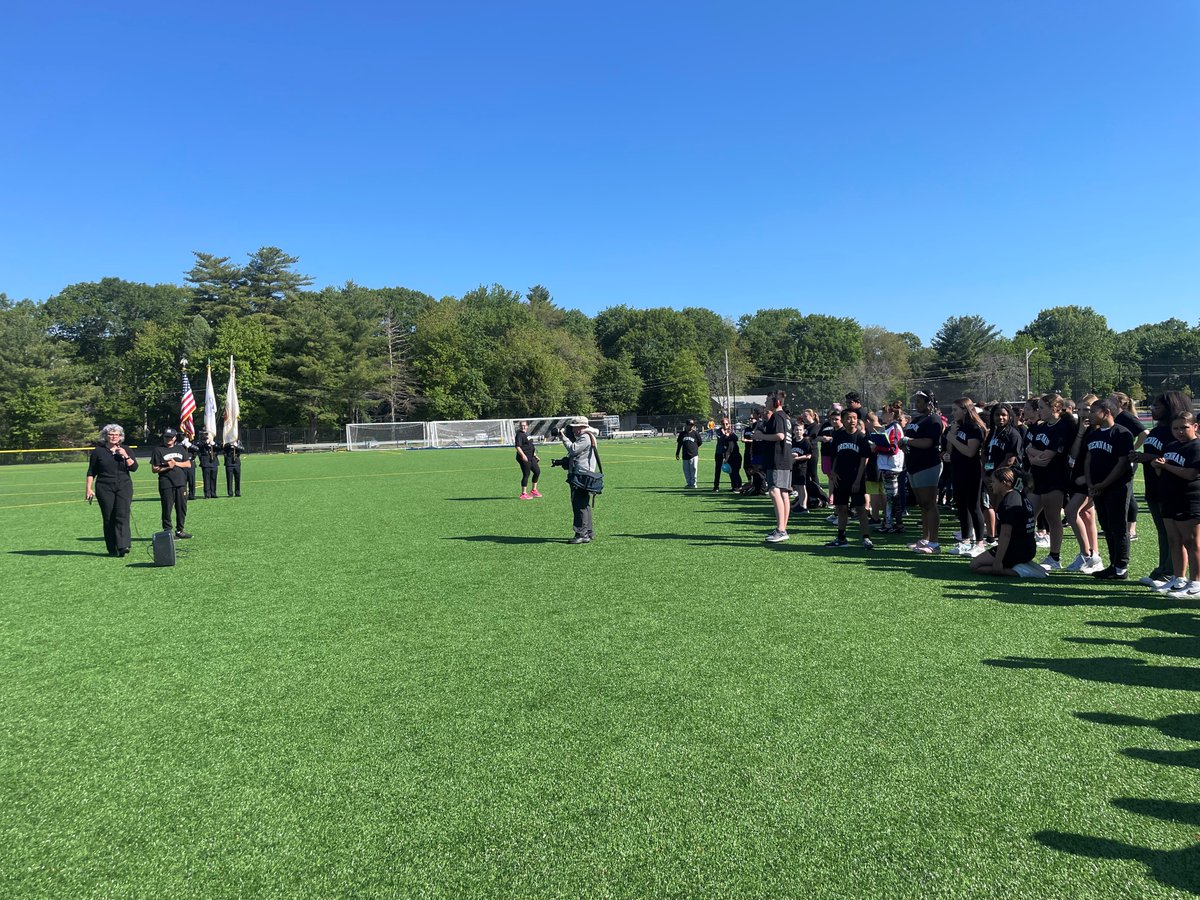 AttleboroPolice's tweet photo. Afterwards, our officers were able to hang out with the athletes, &amp; present their medals! Congratulations to all the student athletes! #connectingwhileprotecting https://t.co/x7PmPO1rIK