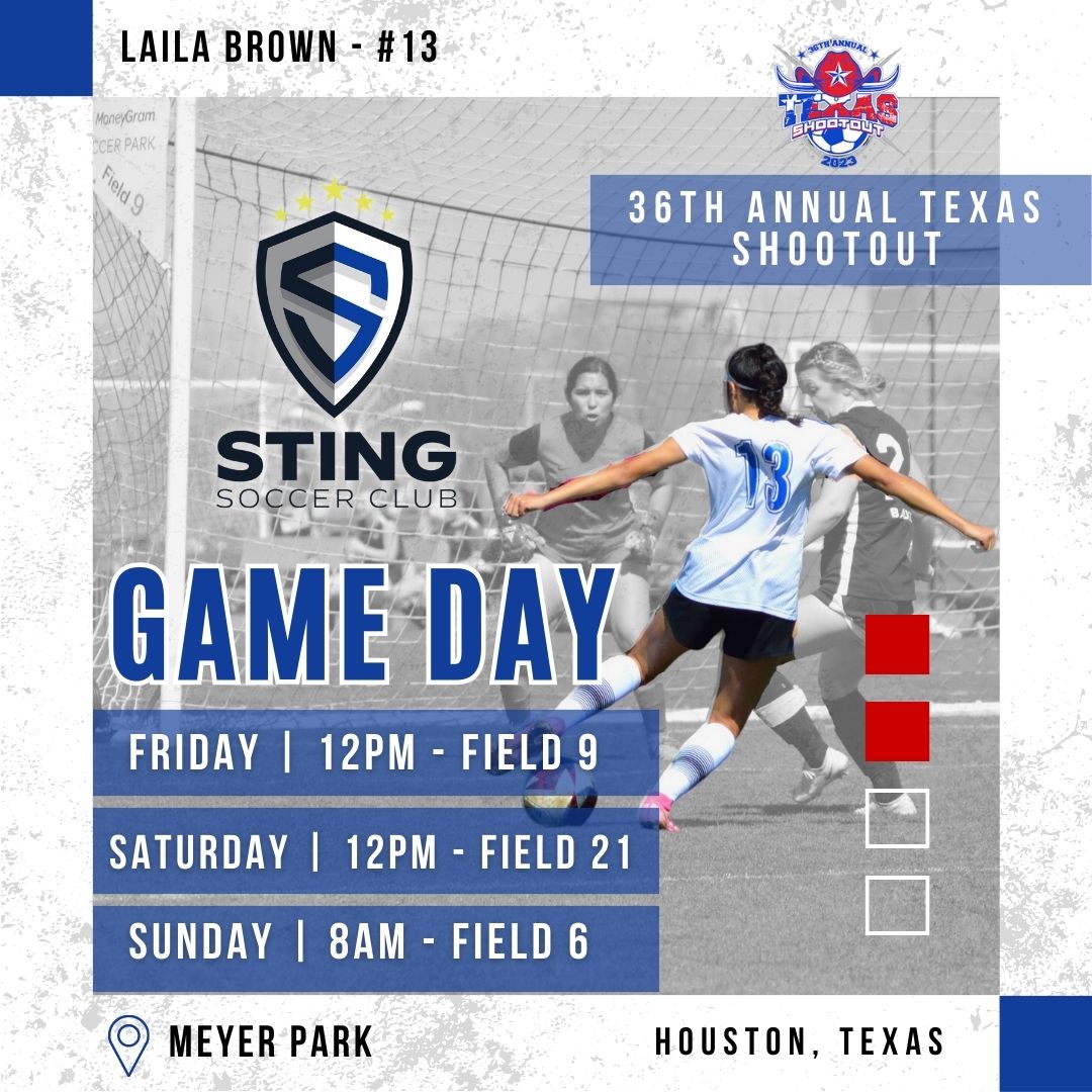Excited to head to Houston this weekend w/ @stingrl0405 ⚽️ Come check us out‼️ @cowgirl_soccer @McMurryWSoccer @MSUTXWSoc @ACU_Soccer @WolvesWsoccer @Blinn_WSOC @SterlingWsoccer @richland_soccer @ImYouthSoccer @TopDrawerSoccer @TomStone9 @PrepSoccer @TheSoccerWire