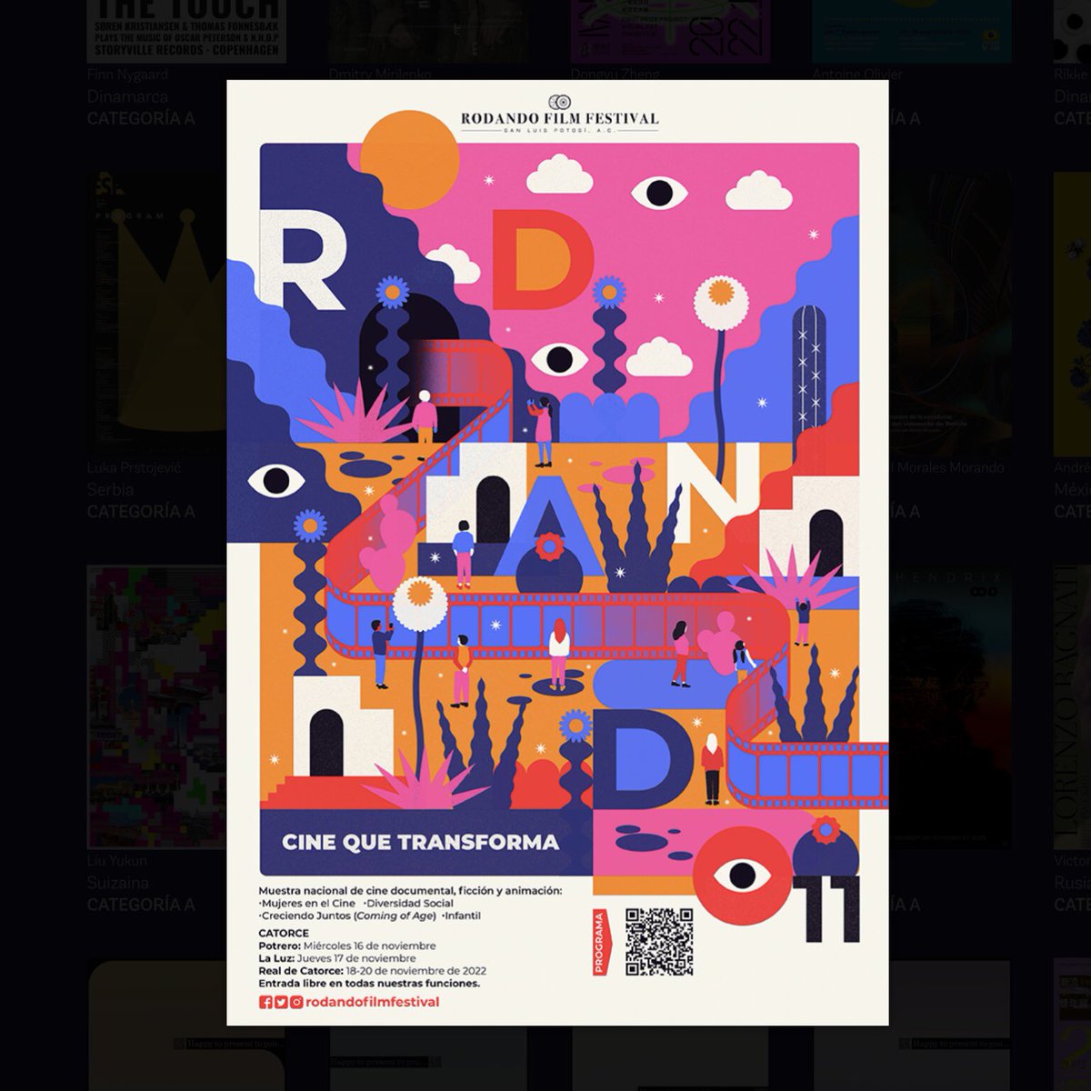 mistermooree's tweet photo. Mi cartel para #Rodando11 fue seleccionado en la BICeBé 2023 y formará parte de la exhibición principal en noviembre en la ciudad de Santa Cruz de la Sierra, Bolivia 🇧🇴✨
@RodandoFilmFest ✨
#bicebe2023 #vivalabicebe https://t.co/VlX4QKIc7u