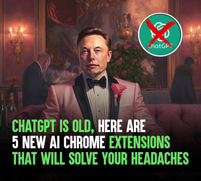 eyishazyer's tweet image. ChatGPT is so last year.     

Ditch it and try these 5 chrome extensions instead: