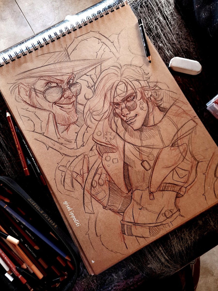 GiselIppoliti's tweet photo. Rehice el boceto de joseph y le agregue version viejo sabroso jjj cuando pueda pinto #jjba #fanart #josephjoestar https://t.co/o8kFjPsZ8w