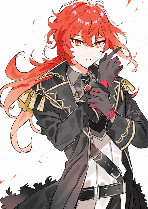 ディルック #リプきたキャラ描く