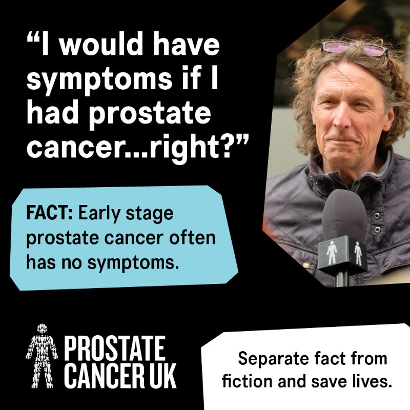 ProstateUK's tweet photo. 🤔 “What on Earth is a prostate?!” 

We took to the streets to bust some prostate cancer myths. And to clear a few things up. 

Separate fact from fiction and help save lives. 

Take our 30-second risk checker now. #MensHealthWeek
