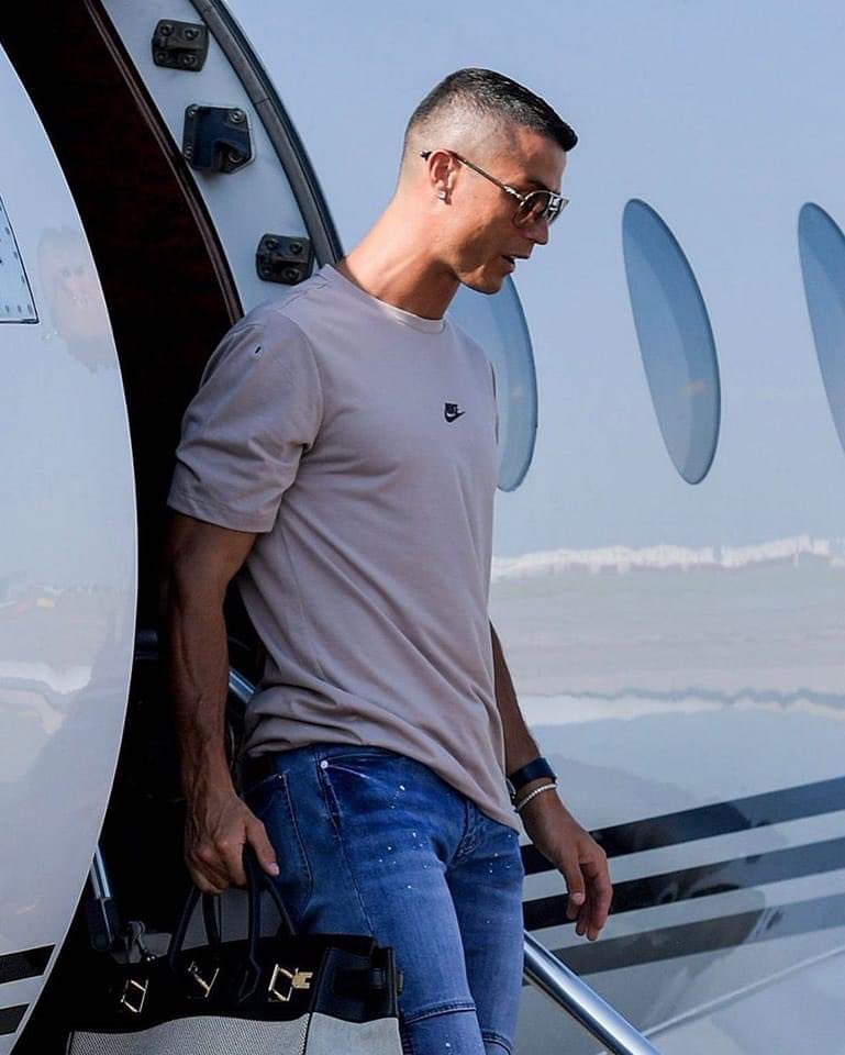 Cristiano Ronaldo leaves Saudi Arabia just to spend his vacation before joining the Portugal National Team. 🐐