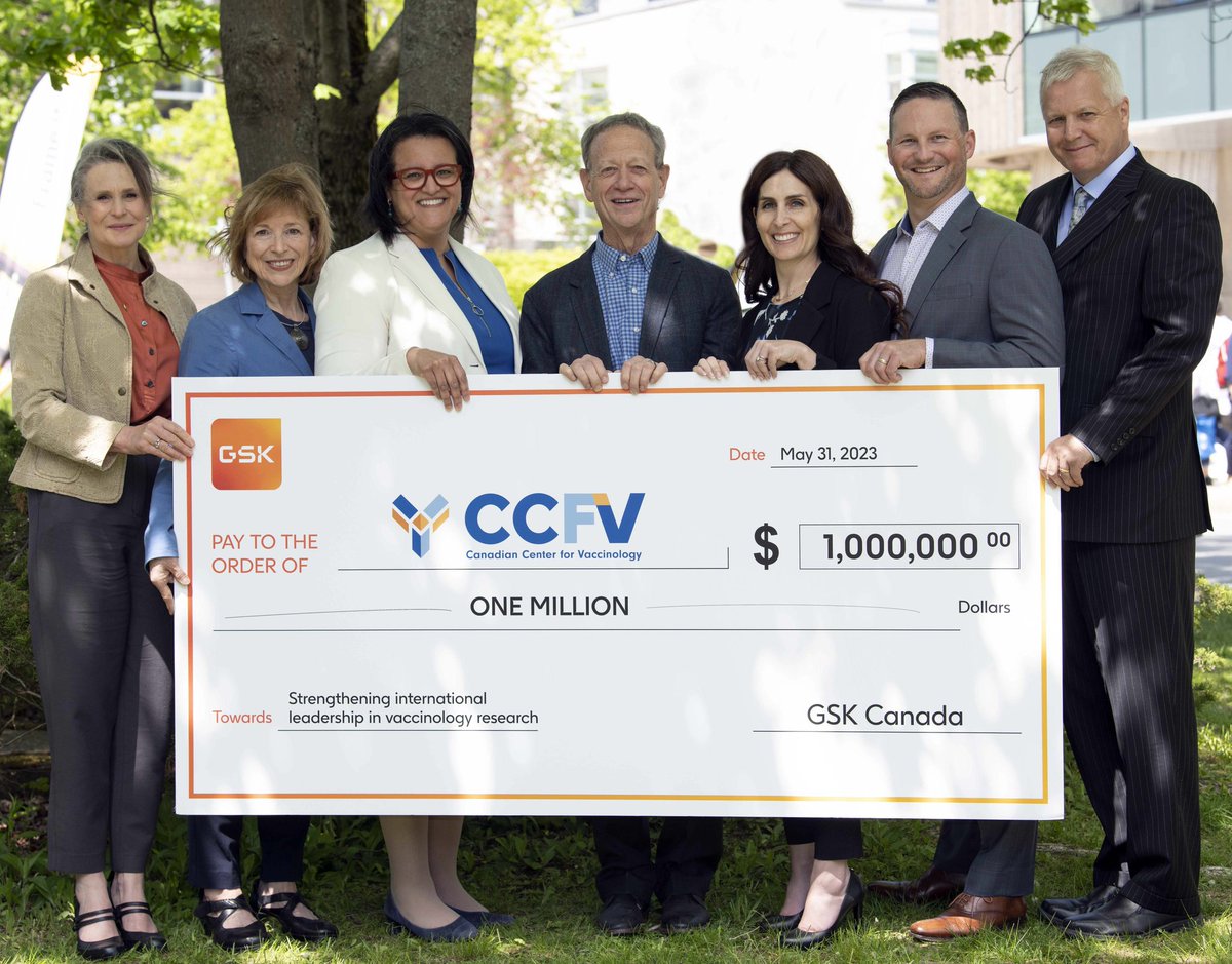 Canadian Center for Vaccinology (@ccfvaccinology) on Twitter photo We would like to sincerely thank GSK today for a significant, $1-million investment in support of CCfV. This funding will strengthen research capacity through new infrastructure and jobs. Release: newswire.ca/news-releases/…
<a href="/gskca/">GSKCA</a> <a href="/NSHealthHub/">Nova Scotia Health Innovation Hub</a> <a href="/DalhousieU/">Dalhousie University</a> We would like to sincerely thank GSK today for a significant, $1-million investment in support of CCfV. This funding will strengthen research capacity through new infrastructure and jobs. Release: newswire.ca/news-releases/…
<a href="/gskca/">GSKCA</a> <a href="/NSHealthHub/">Nova Scotia Health Innovation Hub</a> <a href="/DalhousieU/">Dalhousie University</a>
