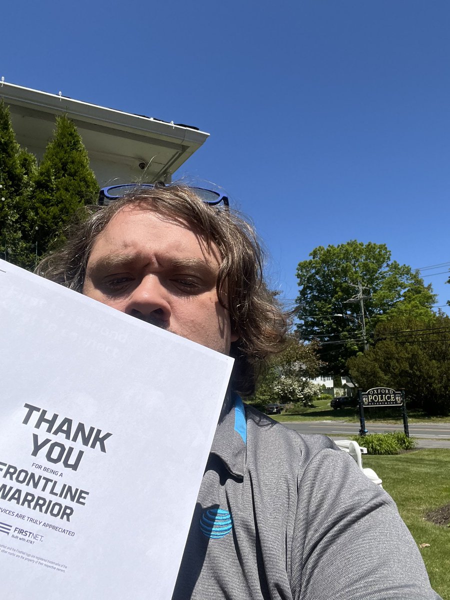 @HolickJh831a is out and about and making sure our first responders know the discounts and support they have at their local <a href="/ATT/">AT&T</a> in Southbury! <a href="/ChrisAcerra/">Chris Acerra</a> <a href="/firas_smadi/">Firas Smadi</a>
